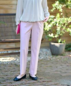 CARA O CRUZ / キャラ・オ・クルス その他パンツ | 洗える 後ろウエストゴムのセンタープレスパンツ