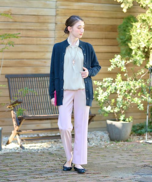 CARA O CRUZ / キャラ・オ・クルス その他パンツ | 洗える 後ろウエストゴムのセンタープレスパンツ | 詳細16