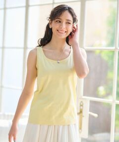 CARA O CRUZ / キャラ・オ・クルス カットソー | 洗える ラインストーンロゴのタンクトップ