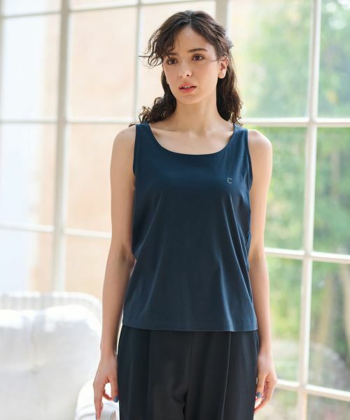 CARA O CRUZ / キャラ・オ・クルス カットソー | 洗える ラインストーンロゴのタンクトップ | 詳細22