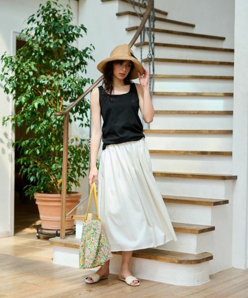 CARA O CRUZ / キャラ・オ・クルス カットソー | 洗える ラインストーンロゴのタンクトップ | 詳細26