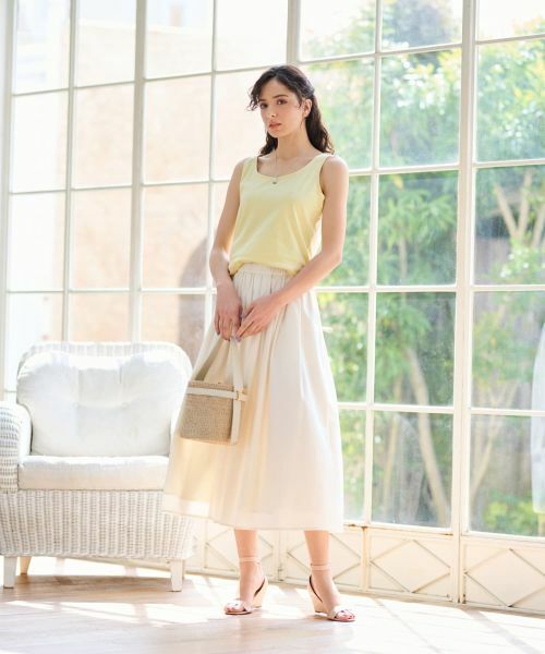 CARA O CRUZ / キャラ・オ・クルス カットソー | 洗える ラインストーンロゴのタンクトップ | 詳細29