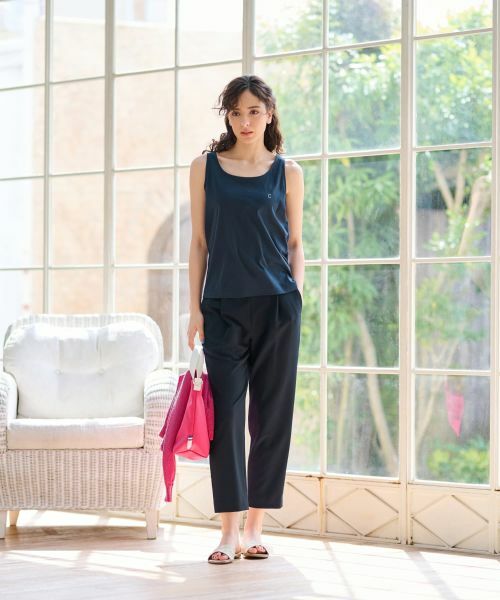 CARA O CRUZ / キャラ・オ・クルス カットソー | 洗える ラインストーンロゴのタンクトップ | 詳細30