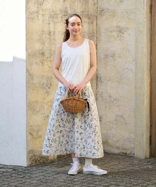 CARA O CRUZ / キャラ・オ・クルス カットソー | 洗える ラインストーンロゴのタンクトップ | 詳細7