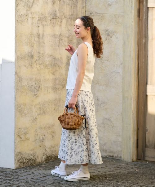 CARA O CRUZ / キャラ・オ・クルス カットソー | 洗える ラインストーンロゴのタンクトップ | 詳細8