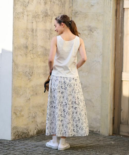 CARA O CRUZ / キャラ・オ・クルス カットソー | 洗える ラインストーンロゴのタンクトップ | 詳細9