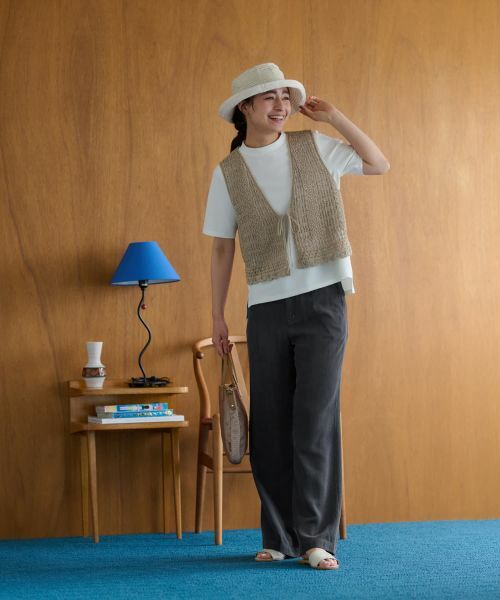 CARA O CRUZ / キャラ・オ・クルス テーラードジャケット | かぎ針風ニットベスト | 詳細12