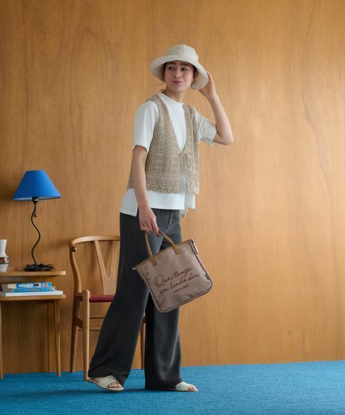 CARA O CRUZ / キャラ・オ・クルス テーラードジャケット | かぎ針風ニットベスト | 詳細13