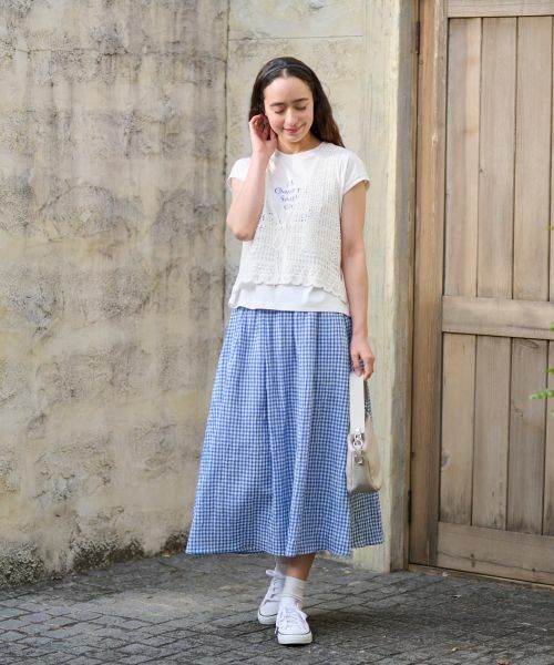 CARA O CRUZ / キャラ・オ・クルス テーラードジャケット | かぎ針風ニットベスト | 詳細20