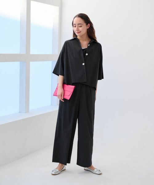 CARA O CRUZ / キャラ・オ・クルス テーラードジャケット | 【撥水】 洗えるライトハオリ【セットアップ】 | 詳細17