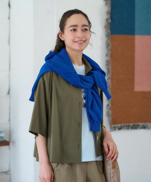 CARA O CRUZ / キャラ・オ・クルス テーラードジャケット | 【撥水】 洗えるライトハオリ【セットアップ】 | 詳細4