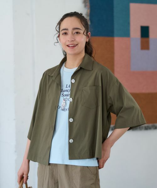 CARA O CRUZ / キャラ・オ・クルス テーラードジャケット | 【撥水】 洗えるライトハオリ【セットアップ】 | 詳細5