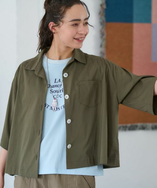 CARA O CRUZ / キャラ・オ・クルス テーラードジャケット | 【撥水】 洗えるライトハオリ【セットアップ】 | 詳細6