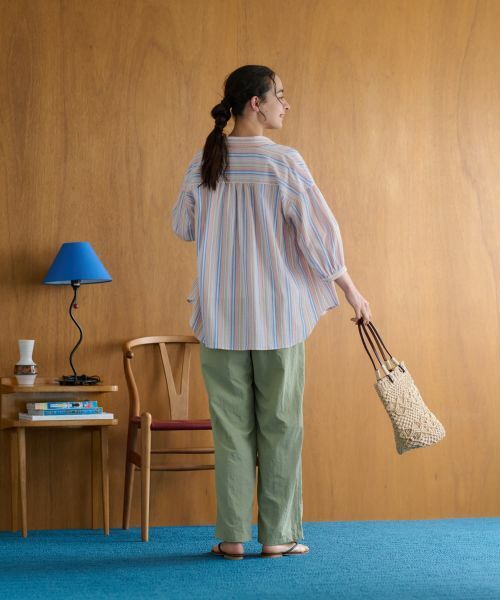 CARA O CRUZ / キャラ・オ・クルス シャツ・ブラウス | ストライプブラウス【SOMELOS】【35th】 | 詳細11