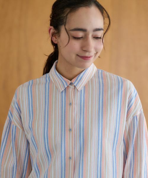 CARA O CRUZ / キャラ・オ・クルス シャツ・ブラウス | ストライプブラウス【SOMELOS】【35th】 | 詳細13