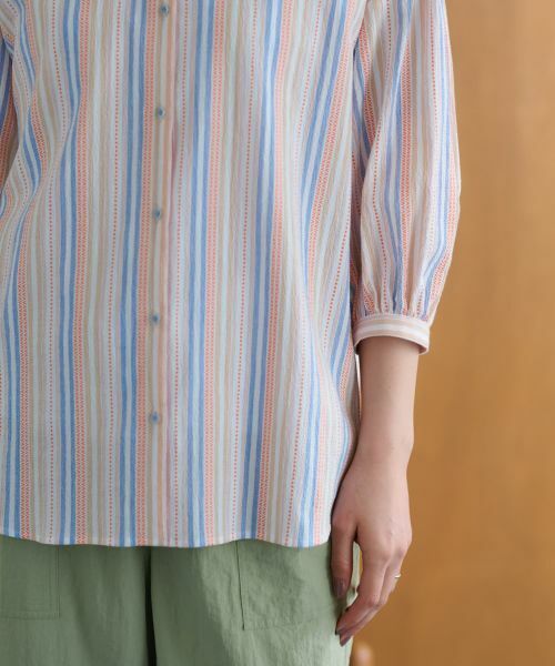 CARA O CRUZ / キャラ・オ・クルス シャツ・ブラウス | ストライプブラウス【SOMELOS】【35th】 | 詳細14
