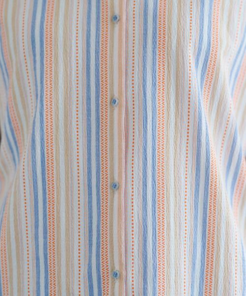 CARA O CRUZ / キャラ・オ・クルス シャツ・ブラウス | ストライプブラウス【SOMELOS】【35th】 | 詳細15