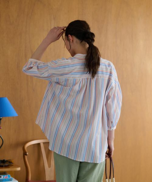 CARA O CRUZ / キャラ・オ・クルス シャツ・ブラウス | ストライプブラウス【SOMELOS】【35th】 | 詳細5
