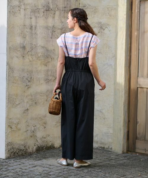 CARA O CRUZ / キャラ・オ・クルス シャツ・ブラウス | 洗える ボーダーの裾シャーリングブラウス【SOMELOS】【35th】 | 詳細18