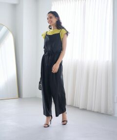 CARA O CRUZ / キャラ・オ・クルス その他パンツ | 【撥水】 洗えるサロペット【セットアップ】