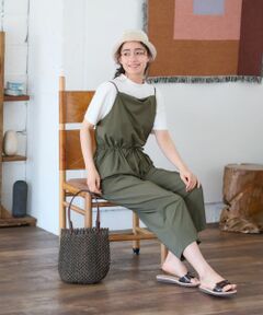 CARA O CRUZ / キャラ・オ・クルス その他パンツ | 【撥水】 洗えるサロペット【セットアップ】