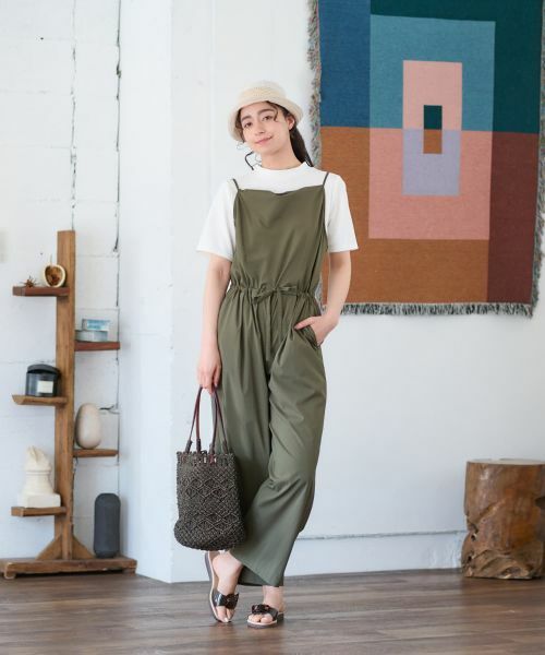 CARA O CRUZ / キャラ・オ・クルス その他パンツ | 【撥水】 洗えるサロペット【セットアップ】 | 詳細10