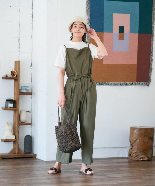 CARA O CRUZ / キャラ・オ・クルス その他パンツ | 【撥水】 洗えるサロペット【セットアップ】 | 詳細12