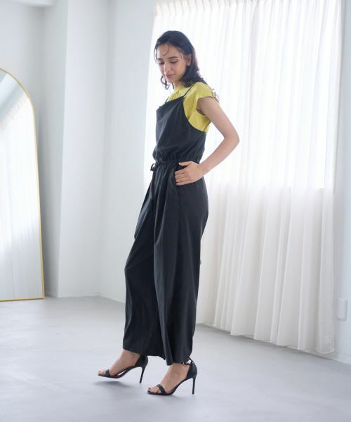 CARA O CRUZ / キャラ・オ・クルス その他パンツ | 【撥水】 洗えるサロペット【セットアップ】 | 詳細3