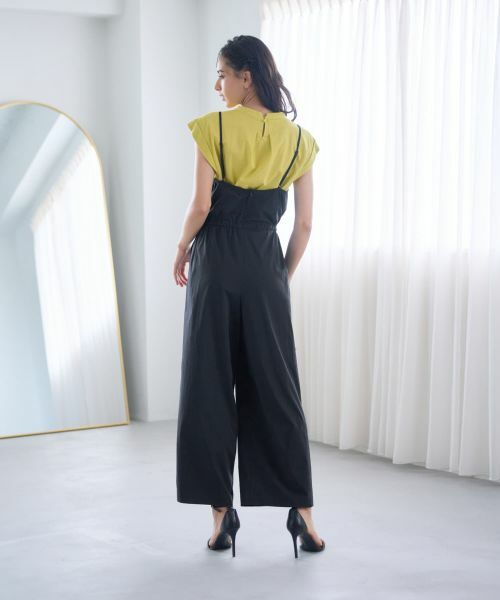 CARA O CRUZ / キャラ・オ・クルス その他パンツ | 【撥水】 洗えるサロペット【セットアップ】 | 詳細4