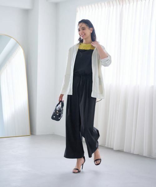 CARA O CRUZ / キャラ・オ・クルス その他パンツ | 【撥水】 洗えるサロペット【セットアップ】 | 詳細6