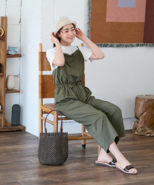 CARA O CRUZ / キャラ・オ・クルス その他パンツ | 【撥水】 洗えるサロペット【セットアップ】 | 詳細7