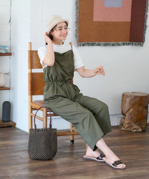 CARA O CRUZ / キャラ・オ・クルス その他パンツ | 【撥水】 洗えるサロペット【セットアップ】 | 詳細8