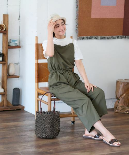 CARA O CRUZ / キャラ・オ・クルス その他パンツ | 【撥水】 洗えるサロペット【セットアップ】 | 詳細9