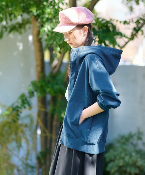 CARA O CRUZ / キャラ・オ・クルス その他アウター | 洗える ジップアップデニムパーカー | 詳細11