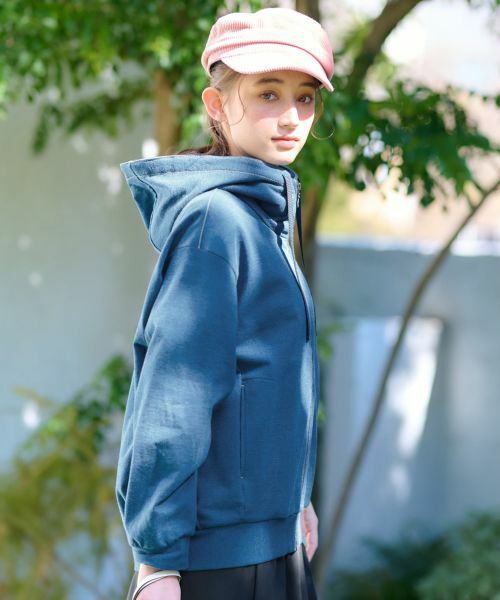 CARA O CRUZ / キャラ・オ・クルス その他アウター | 洗える ジップアップデニムパーカー | 詳細6