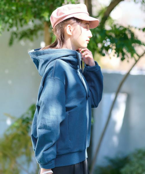 CARA O CRUZ / キャラ・オ・クルス その他アウター | 洗える ジップアップデニムパーカー | 詳細7