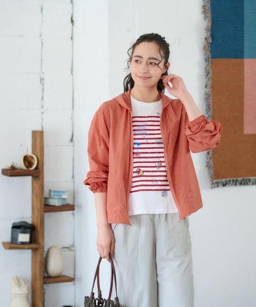 CARA O CRUZ / キャラ・オ・クルス その他アウター | 【撥水】 洗えるジップアップブルゾン【産地ナブル】 | 詳細2