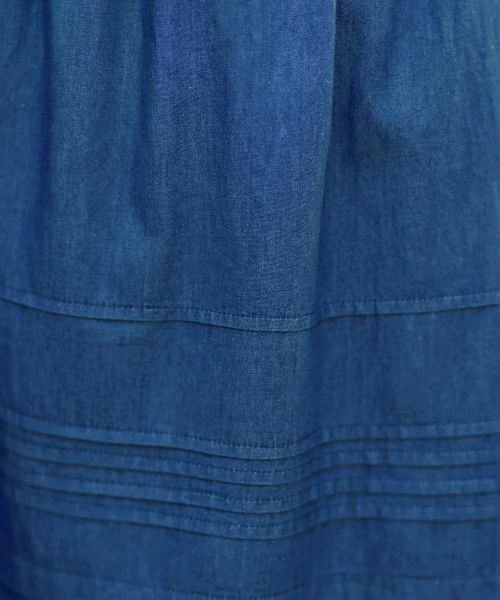CARA O CRUZ / キャラ・オ・クルス ミニ・ひざ丈スカート | 洗える ティアードデニムスカート | 詳細10