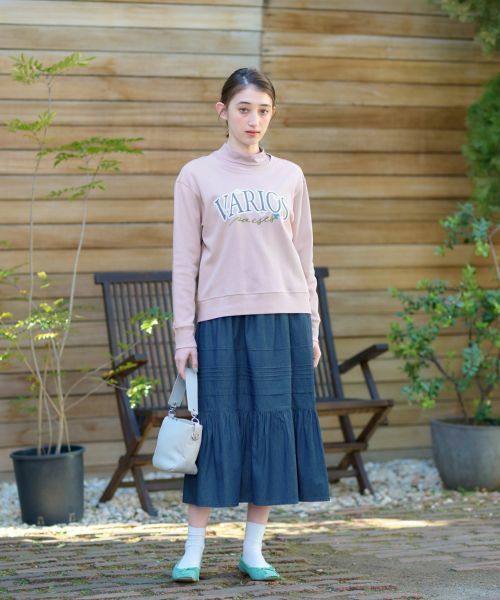 CARA O CRUZ / キャラ・オ・クルス ミニ・ひざ丈スカート | 洗える ティアードデニムスカート | 詳細6