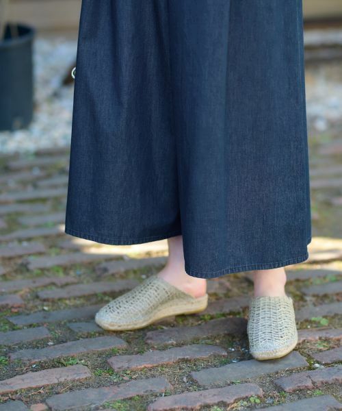 CARA O CRUZ / キャラ・オ・クルス その他パンツ | 洗える デニムワイドパンツ | 詳細13