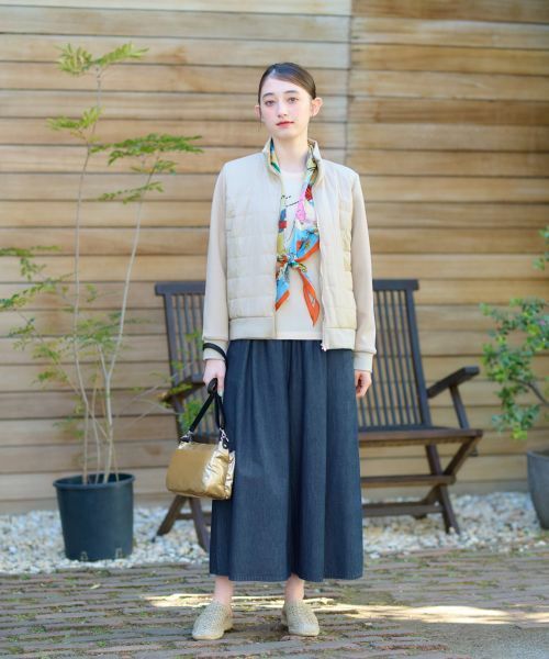 CARA O CRUZ / キャラ・オ・クルス その他パンツ | 洗える デニムワイドパンツ | 詳細6