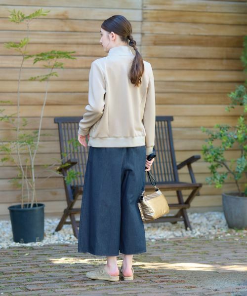 CARA O CRUZ / キャラ・オ・クルス その他パンツ | 洗える デニムワイドパンツ | 詳細8