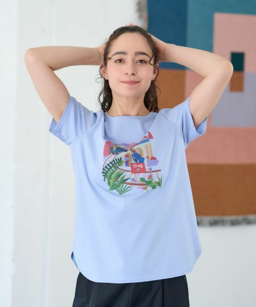 キャラ・オ・クルス CARA O CRUZ Tシャツ （ネイビー） キャラ・オ・クルス CARA O CRUZ Tシャツ （ネイビー