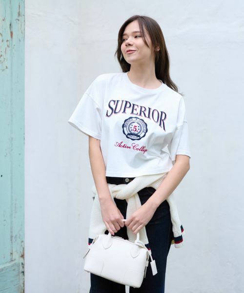 CARA O CRUZ / キャラ・オ・クルス Tシャツ | 洗える ロゴエンブレムＴシャツ | 詳細1