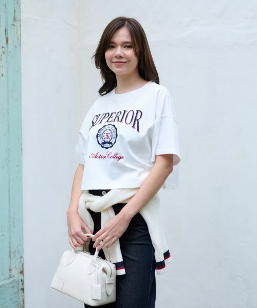 CARA O CRUZ / キャラ・オ・クルス Tシャツ | 洗える ロゴエンブレムＴシャツ | 詳細3