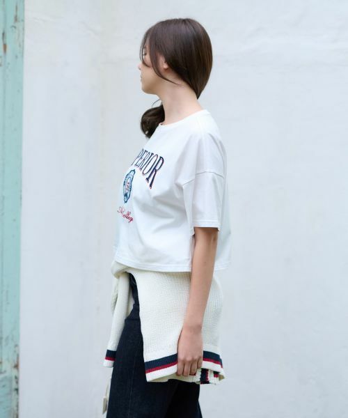 CARA O CRUZ / キャラ・オ・クルス Tシャツ | 洗える ロゴエンブレムＴシャツ | 詳細4