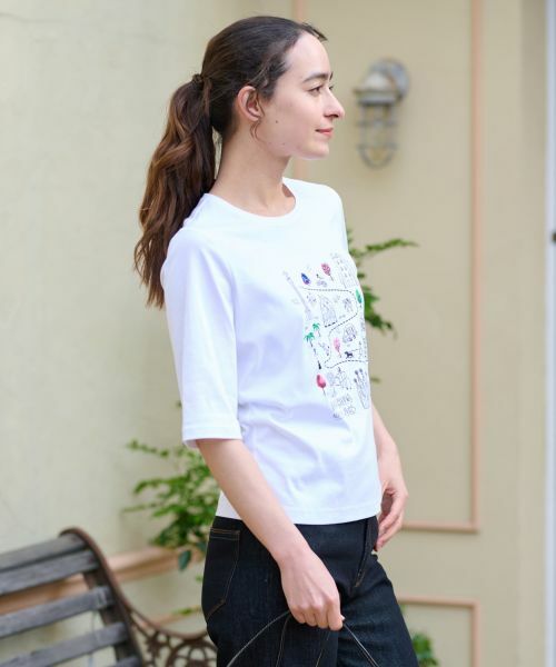 CARA O CRUZ / キャラ・オ・クルス Tシャツ | プリント刺繍Tシャツ【35th】 | 詳細4