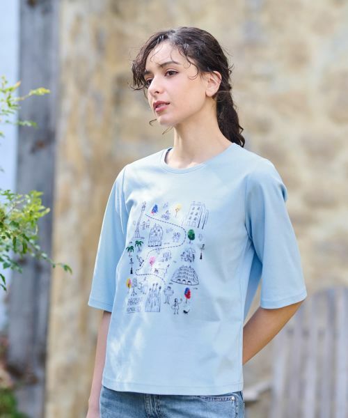 CARA O CRUZ / キャラ・オ・クルス Tシャツ | プリント刺繍Tシャツ【35th】 | 詳細7