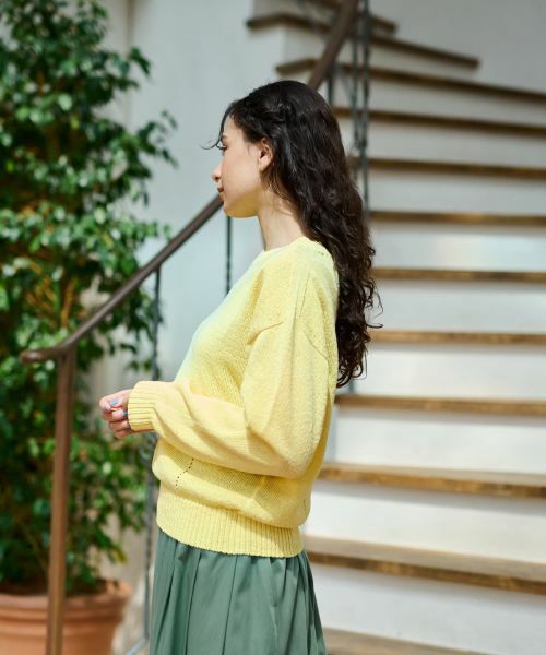 CARA O CRUZ / キャラ・オ・クルス ニット・セーター | 洗える シャリ感のあるカラーニット【ホールガーメント】 | 詳細11