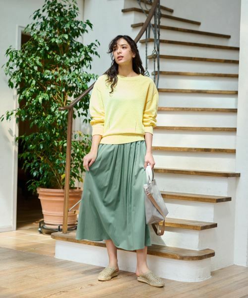 CARA O CRUZ / キャラ・オ・クルス ニット・セーター | 洗える シャリ感のあるカラーニット【ホールガーメント】 | 詳細19